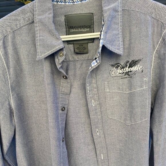 Urban Heritage Men’s Medium Long Sleeve Shirt - Picture 8 of 9
